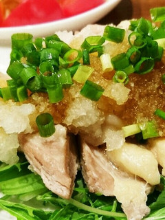 サッパリ!簡単!茹で鶏のおろしポン酢-レシピのメイン写真