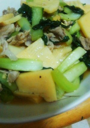 筍とチンゲン菜のさっぱり炒め-レシピのメイン写真