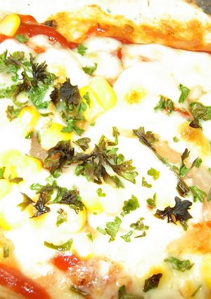 ヘルシー♪　　　　パリパリカレーピザ-レシピのメイン写真