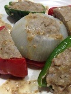 まるごと新たまねぎの肉詰めサラダ風-レシピのメイン写真