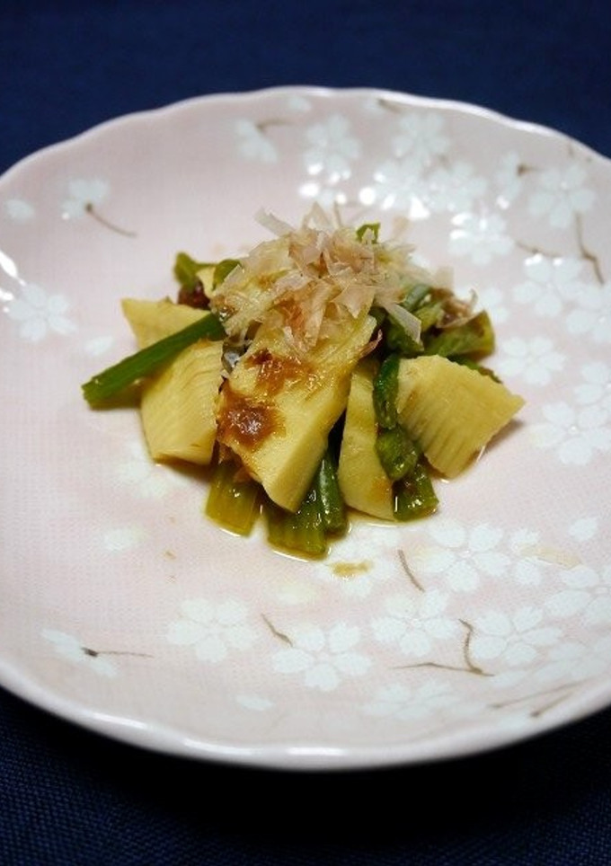 簡単！筍とほうれん草の土佐煮-レシピのメイン写真