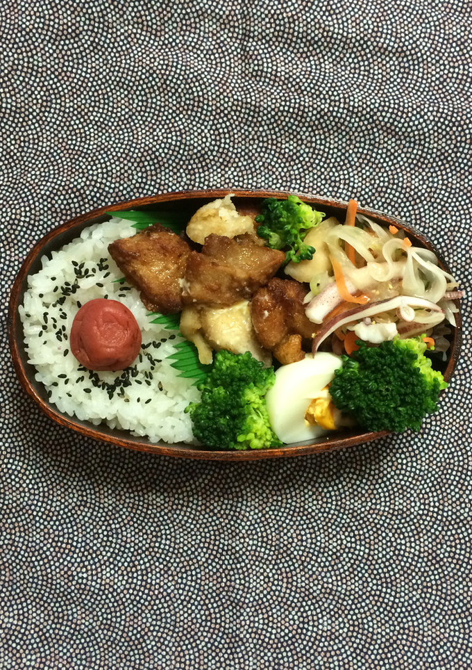 唐揚げとイカマリネのお弁当-レシピのメイン写真