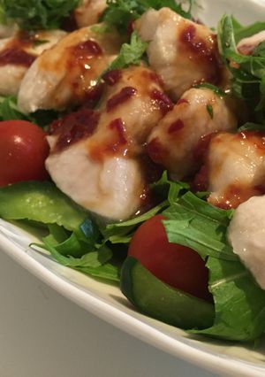 鶏むね肉のさっぱり梅ソース-レシピのメイン写真