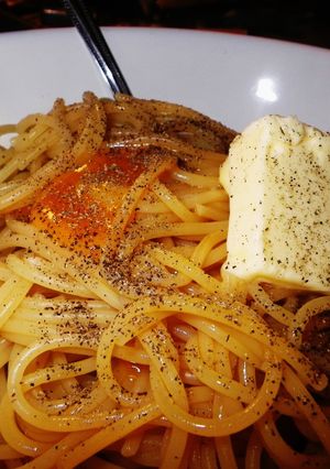 超絶品!!釜玉パスタ(基本の和風パスタ)-レシピのメイン写真