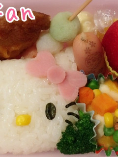 キャラ弁 ハローキティ キティちゃん-レシピのメイン写真