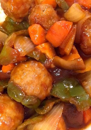 酢豚風ミンチボール(ノンフライヤー)-レシピのメイン写真