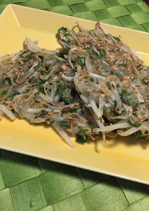 もやしとニラのペタン焼き-レシピのメイン写真