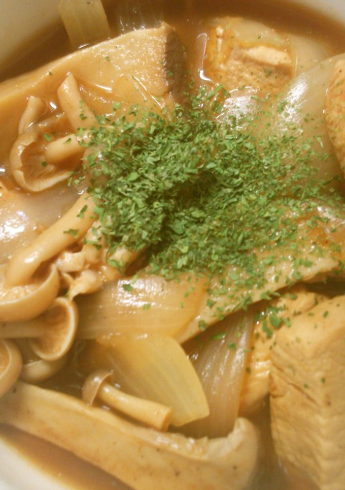 簡単！鶏むね肉ときのこの洋風煮込み♪-レシピのメイン写真