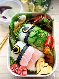 こいのぼりおにぎりのキャラ弁-レシピのメイン写真
