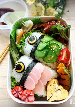 こいのぼりおにぎりのキャラ弁-レシピのメイン写真