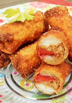 苺チーズケーキの春巻き-レシピのメイン写真