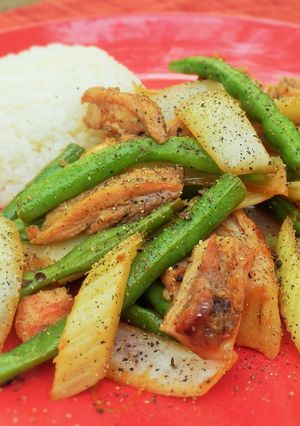 鶏肉と野菜の醤油ブラックペッパー炒め-レシピのメイン写真