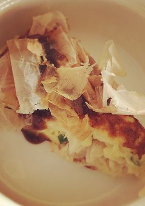 マグロの山かけリメイク！お好み焼き風-レシピのメイン写真