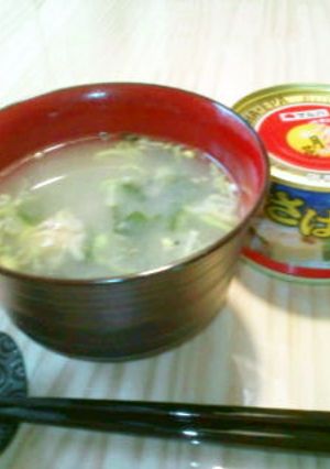 簡単､出汁要らず❤鯖缶の味噌汁-レシピのメイン写真