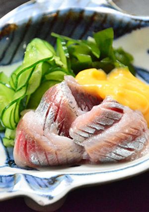 いわしの刺身　黄身酢和え-レシピのメイン写真