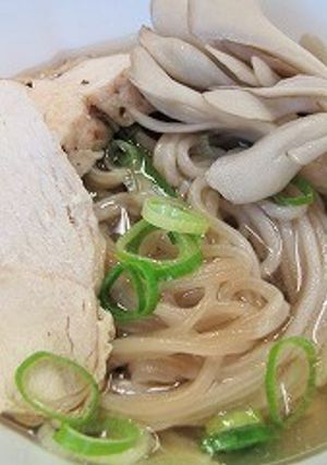 あっさりスープで食べる大麦麺-レシピのメイン写真