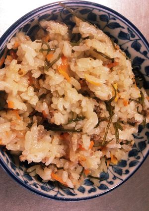 お鍋で簡単！ 刻み昆布の炊き込みご飯-レシピのメイン写真