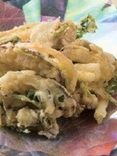 牡蠣と野菜のカレー風味かき揚げ-レシピのメイン写真
