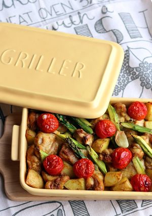 新ジャガと鶏肉のカレー風味オーブン焼き-レシピのメイン写真