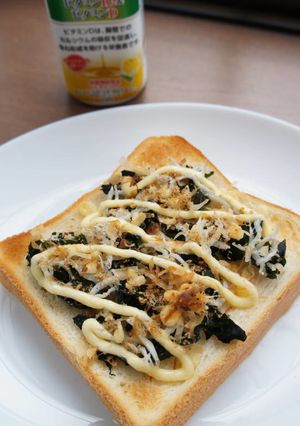 栄養オイルで、生わかめとしらすのトースト-レシピのメイン写真