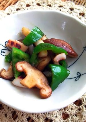 ☆イカとピーマンソテー☆お弁当隙間おかず-レシピのメイン写真