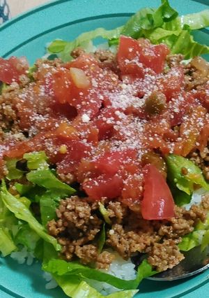 手軽にごちそうタコライス-レシピのメイン写真