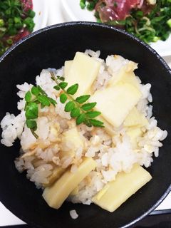 圧力鍋でアク抜き たけのこご飯-レシピのメイン写真