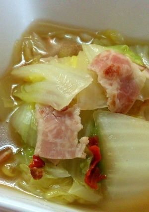 簡単副菜＊白菜ベーコン煮-レシピのメイン写真