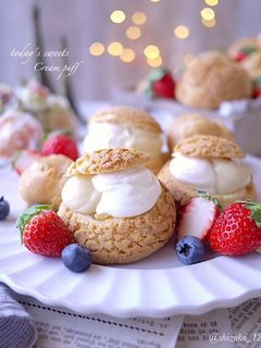 簡単♪失敗無のシュークリーム♪エクレアも-レシピのメイン写真