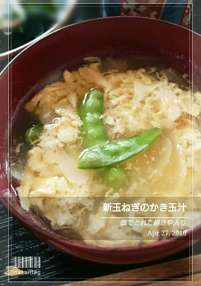 簡単！めんつゆで新玉ねぎのかき玉汁-レシピのメイン写真