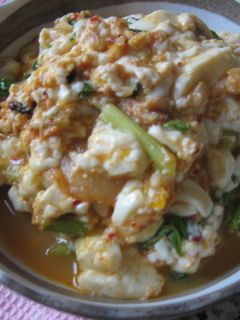 セロリの葉の豆腐の卵とじ-レシピのメイン写真