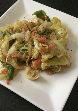万能惣菜！キャベツと桜海老の炒め物-レシピのメイン写真