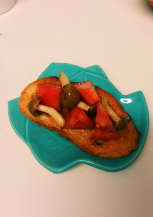 トマトとしめじのブルスケッタ-レシピのメイン写真