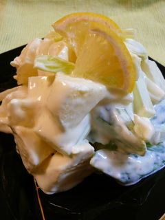 セロリとりんごのクリームチーズサラダ-レシピのメイン写真