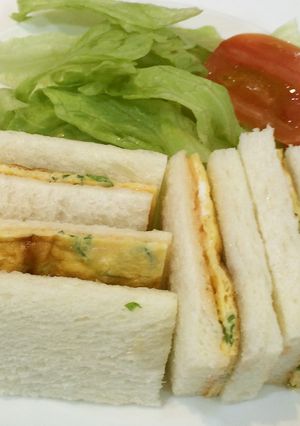 簡単!マカの焼きタマゴサンド-レシピのメイン写真