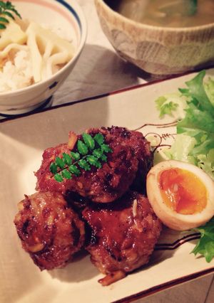 筍たっぷりコリコリつくねの甘辛醤油〜♪-レシピのメイン写真