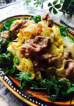 時短簡単キャベツと豚肉のゴマ味噌和え♡-レシピのメイン写真