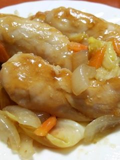 新玉・新キャベ・ささみのにんにく醤油-レシピのメイン写真