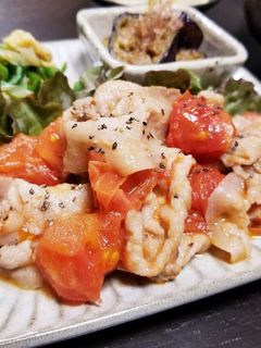 豚肉とトマトのコク旨ポン酢炒め-レシピのメイン写真