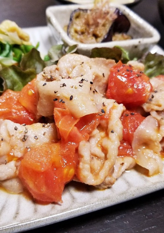 豚肉とトマトのコク旨ポン酢炒め-レシピのメイン写真