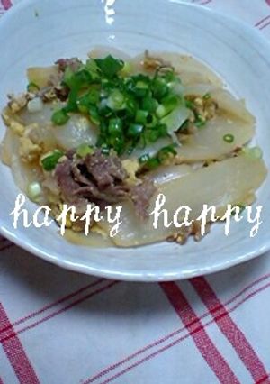 おふくろの味☆玉ねぎと牛肉の卵とじ-レシピのメイン写真