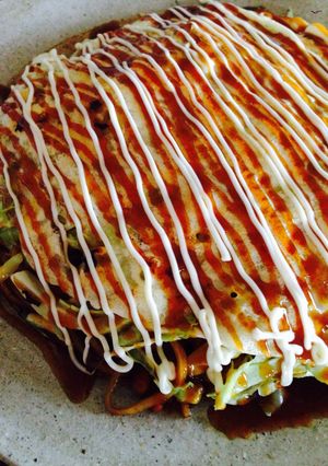 フライパンでお好み焼き◆納豆モダン-レシピのメイン写真