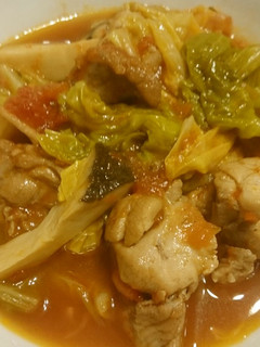 鶏と春キャベツのトマト煮-レシピのメイン写真