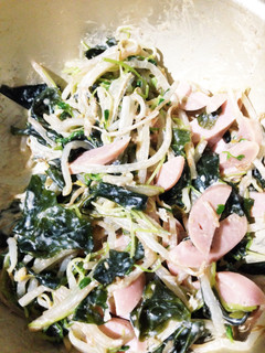 豆苗ともやしのみそマヨサラダ-レシピのメイン写真