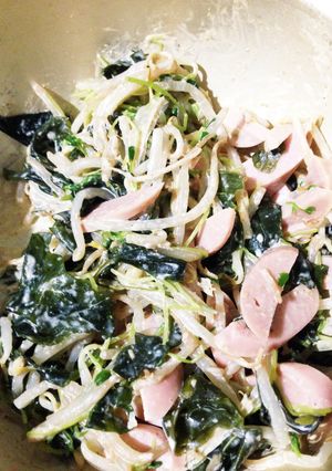 豆苗ともやしのみそマヨサラダ-レシピのメイン写真