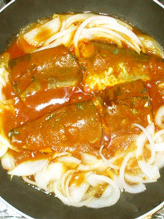 さば・新たまねぎカレー風煮付けフライパン-レシピのメイン写真