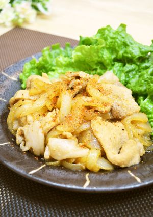 超簡単♡豚ロースと玉ねぎの生姜炒め♪-レシピのメイン写真