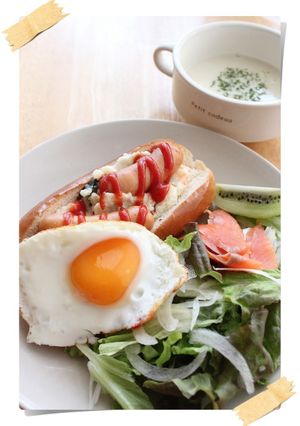 ポテトサラダ入り☆ごてもりドッグ-レシピのメイン写真
