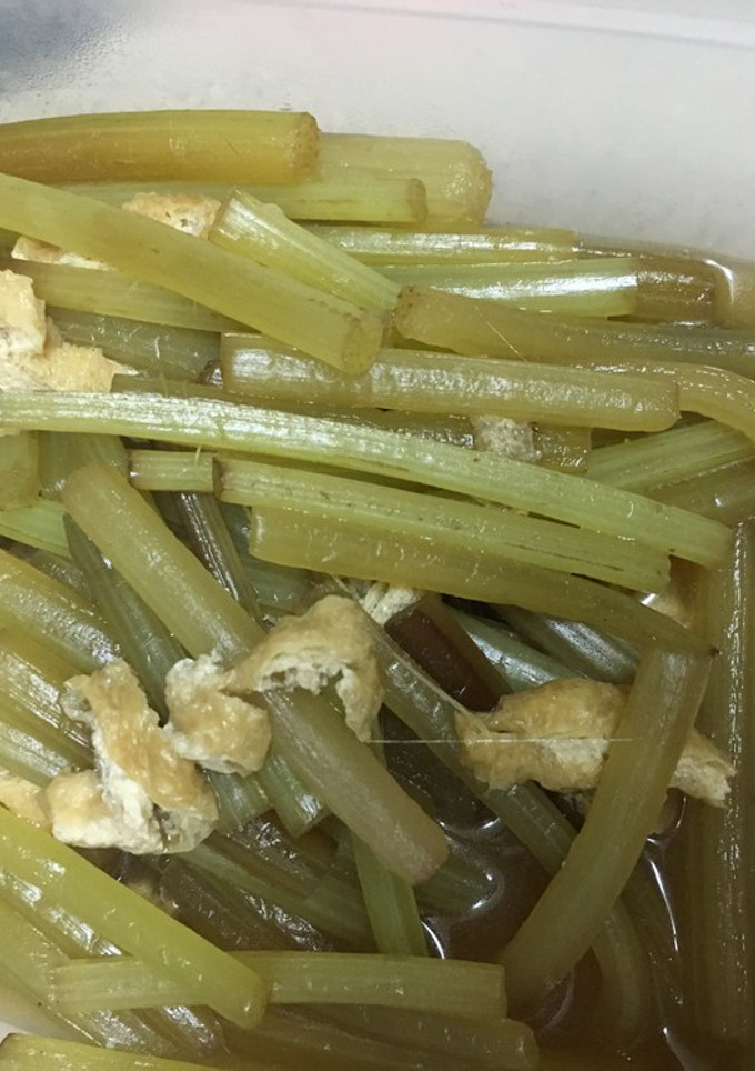 野フキと油揚げの煮物-レシピのメイン写真