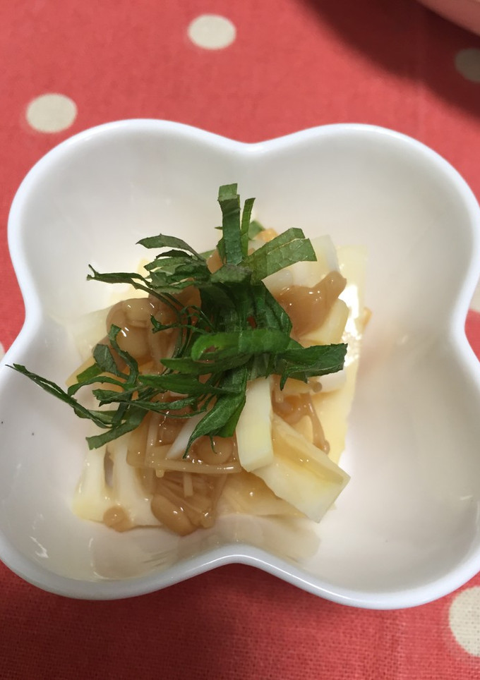 切って和えるだけ！筍となめたけの和え物-レシピのメイン写真
